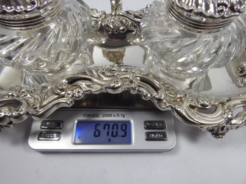 SOLID SILVER INKWELL 1829 - ADDITIONAL PHOTO 19