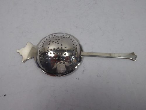 ASPREY RESTONE SILVER AND ENAMEL TEA STRAINER - ADDITIONAL PHOTO 2