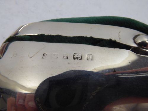 STUNNING PAIR OF LARGE SILVER PIN CUSHION SHOES - ADDITIONAL PHOTO 3