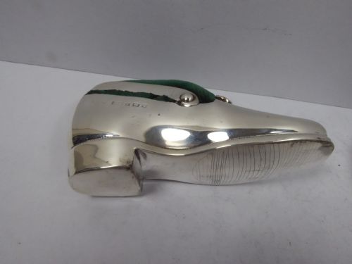 STUNNING PAIR OF LARGE SILVER PIN CUSHION SHOES - ADDITIONAL PHOTO 7
