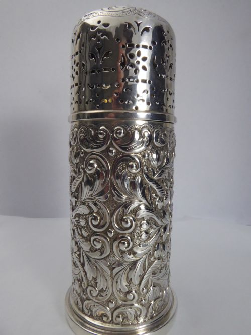 large silver figural caster - CATEGORY: ANTIQUE SILVER - DATED 1900