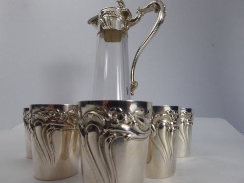SILVER ART NOUVEAU NOGGIN SET - ADDITIONAL PHOTO 1