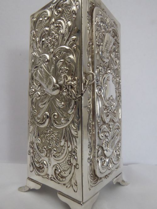 RARE SILVER LARGE WARDROBE BOX - ADDITIONAL PHOTO 16