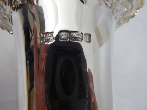 SOLID SILVER VASE EDWARDIAN - ADDITIONAL PHOTO 7