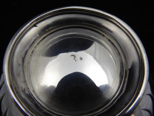 SOLID SILVER FRENCH SUGAR BOWL - ADDITIONAL PHOTO 3