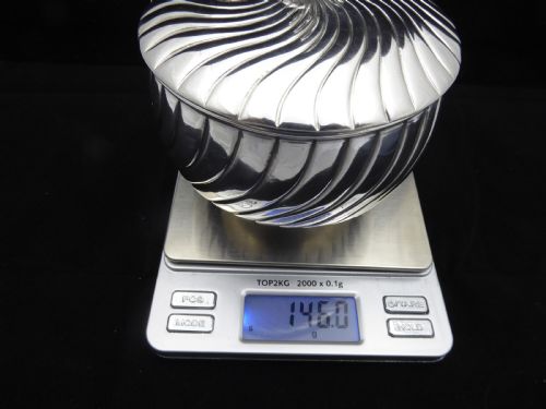 SOLID SILVER FRENCH SUGAR BOWL - ADDITIONAL PHOTO 4