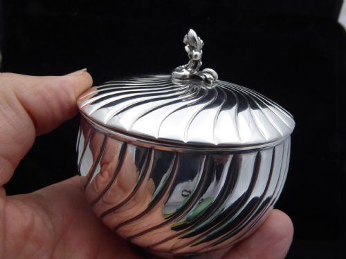 SOLID SILVER FRENCH SUGAR BOWL - ADDITIONAL PHOTO 5