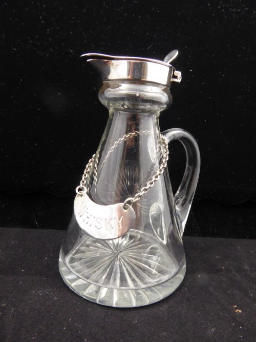 solid silver topped noggin mweb - CATEGORY: ANTIQUE SILVER - DATED 1940