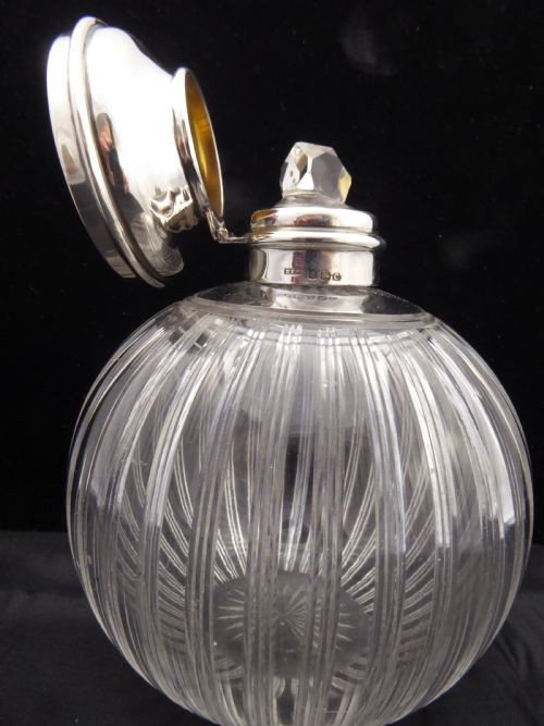 SILVER TOPPED SCENT BOTTLE - ADDITIONAL PHOTO 1