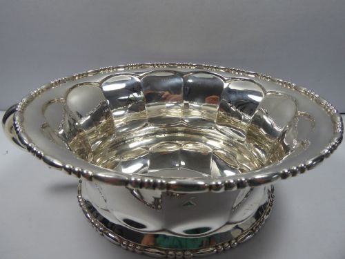 SOLID SILVER HEAVY LARGE FRUIT BOWL - ADDITIONAL PHOTO 11