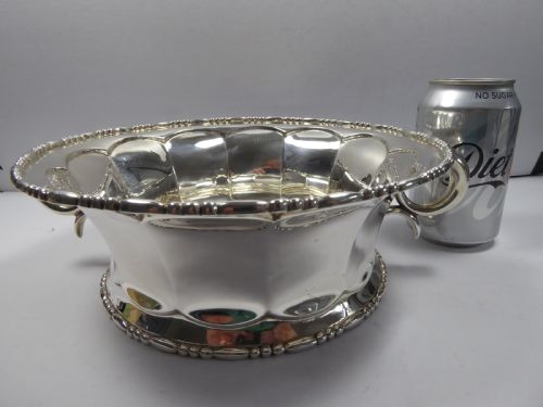SOLID SILVER HEAVY LARGE FRUIT BOWL - ADDITIONAL PHOTO 9