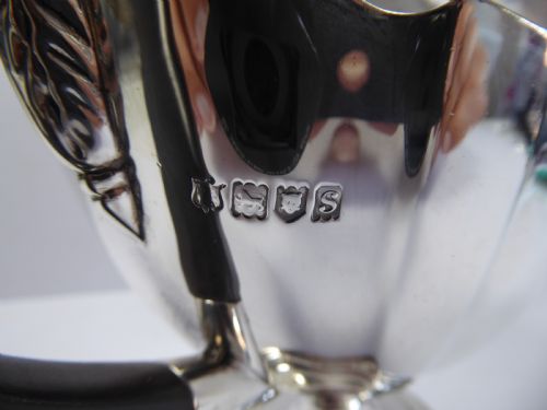 SOLID SILVER TEA POT ON PEDESTAL - ADDITIONAL PHOTO 7