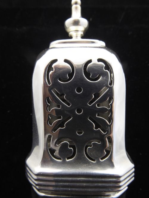 SOLID SILVER SUGAR CASTER - ADDITIONAL PHOTO 1