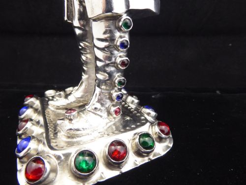 RARE STUNNING SILVER JEWELLED TOWN CRIER - ADDITIONAL PHOTO 3