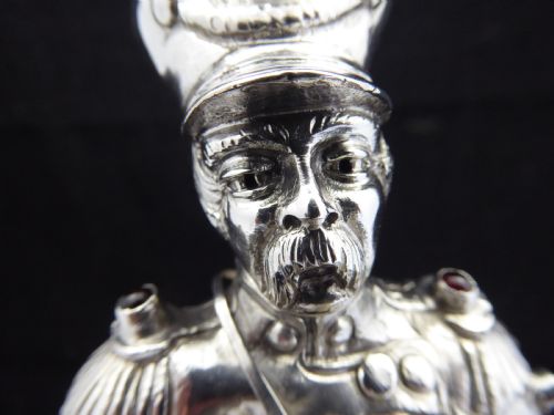 RARE STUNNING SILVER JEWELLED TOWN CRIER - ADDITIONAL PHOTO 5