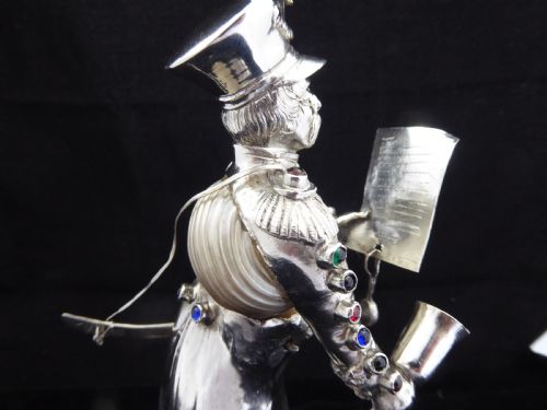 RARE STUNNING SILVER JEWELLED TOWN CRIER - ADDITIONAL PHOTO 7