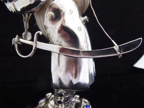 RARE STUNNING SILVER JEWELLED TOWN CRIER - ADDITIONAL PHOTO 9