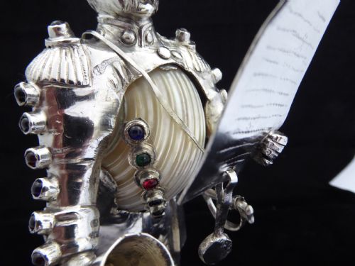 RARE STUNNING SILVER JEWELLED TOWN CRIER - ADDITIONAL PHOTO 11