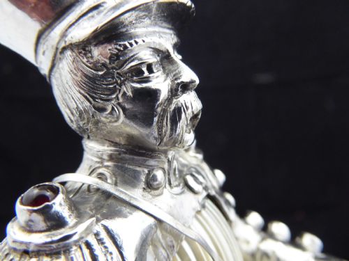 RARE STUNNING SILVER JEWELLED TOWN CRIER - ADDITIONAL PHOTO 12