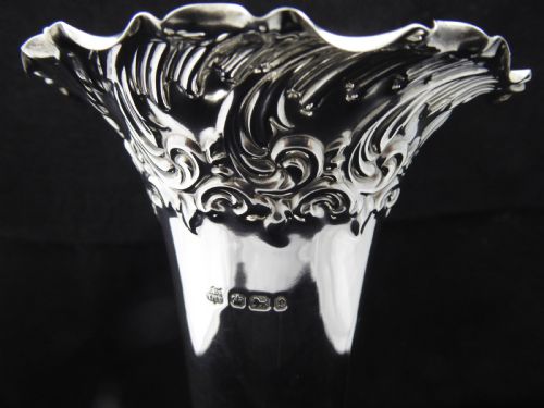 SILVER LARGE VASE - ADDITIONAL PHOTO 2