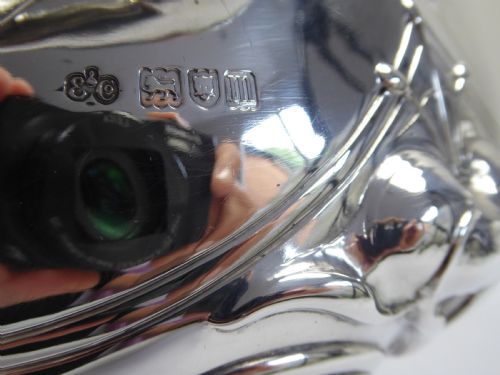 RARE SOLID SILVER ART NOUVEAU GIGANTIC BOWL - ADDITIONAL PHOTO 10