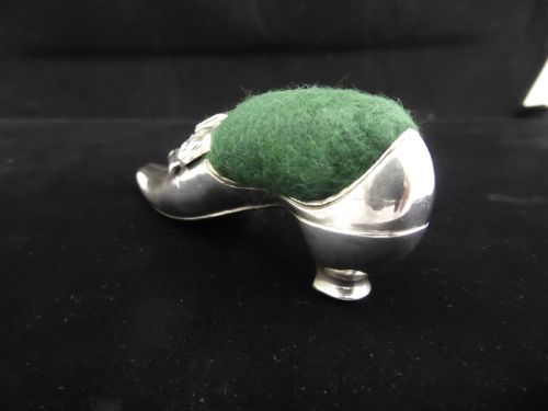SILVER VICTORIAN SHOE PIN CUSHION - ADDITIONAL PHOTO 5