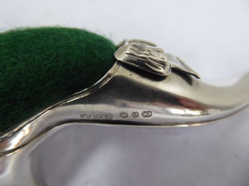SILVER VICTORIAN SHOE PIN CUSHION - ADDITIONAL PHOTO 6