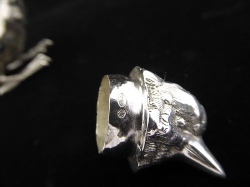 SOLID SILVER BIRD PEPPER POT - ADDITIONAL PHOTO 5