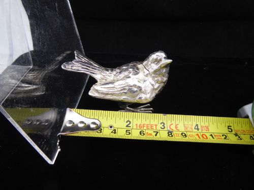 SOLID SILVER BIRD PEPPER POT - ADDITIONAL PHOTO 7