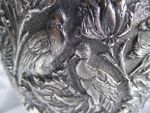MASSIVE PERSIAN SOLID SILVER VASE - ADDITIONAL PHOTO 4