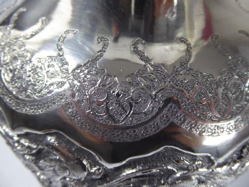 MASSIVE PERSIAN SOLID SILVER VASE - ADDITIONAL PHOTO 7