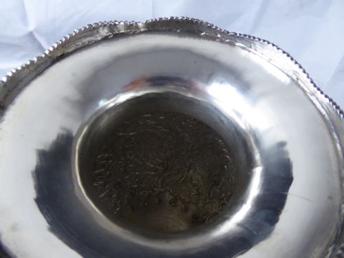 MASSIVE PERSIAN SOLID SILVER VASE - ADDITIONAL PHOTO 9