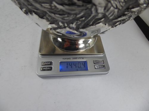 MASSIVE PERSIAN SOLID SILVER VASE - ADDITIONAL PHOTO 12