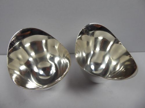 SOLID SILVER PAIR OF TIFFANY TULIP VASES - ADDITIONAL PHOTO 2