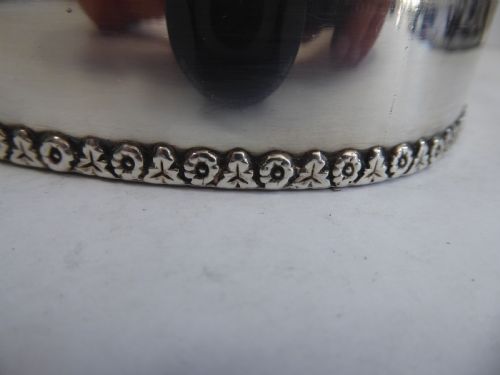 SOLID SILVER LARGE PIERCED POT POURI BOX - ADDITIONAL PHOTO 7