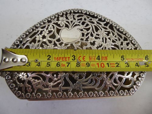 SOLID SILVER LARGE PIERCED POT POURI BOX - ADDITIONAL PHOTO 9