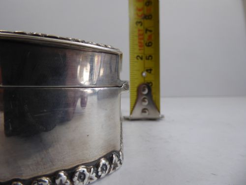 SOLID SILVER LARGE PIERCED POT POURI BOX - ADDITIONAL PHOTO 11