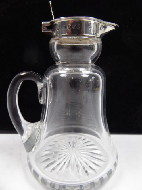asprey silver topped noggin - CATEGORY: ANTIQUE GLASS - DATED 1920