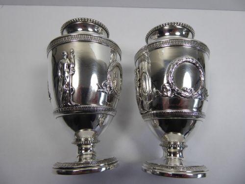 SOLID SILVER MINERVA FRENCH VASES - ADDITIONAL PHOTO 8