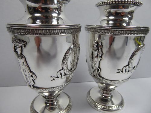 SOLID SILVER MINERVA FRENCH VASES - ADDITIONAL PHOTO 14