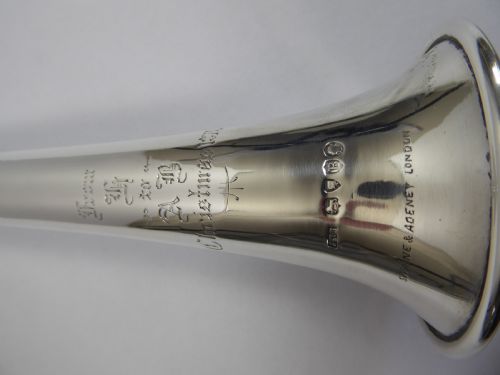 SOLID SILVER VICTORIAN HUNTING HORN - ADDITIONAL PHOTO 6