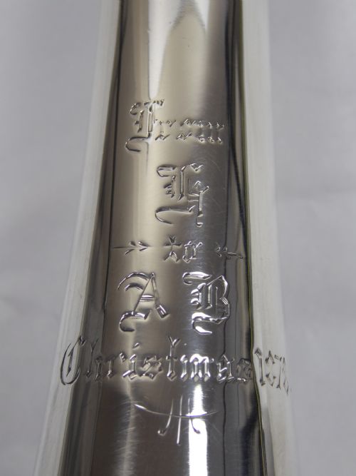 SOLID SILVER VICTORIAN HUNTING HORN - ADDITIONAL PHOTO 8