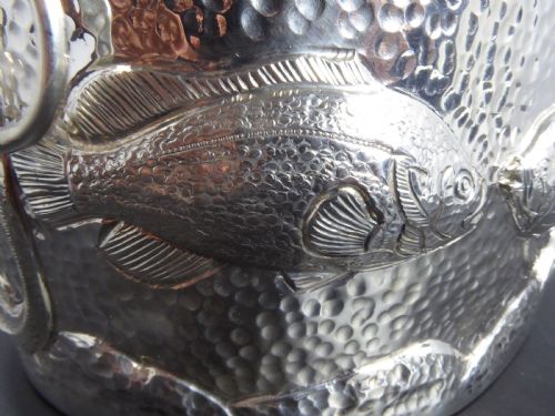HUMONGOUS SOLID SILVER CARVED OVAL BOWL - ADDITIONAL PHOTO 7