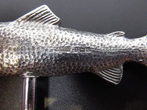 SOLID SILVER FISH CORK SCREW - ADDITIONAL PHOTO 2