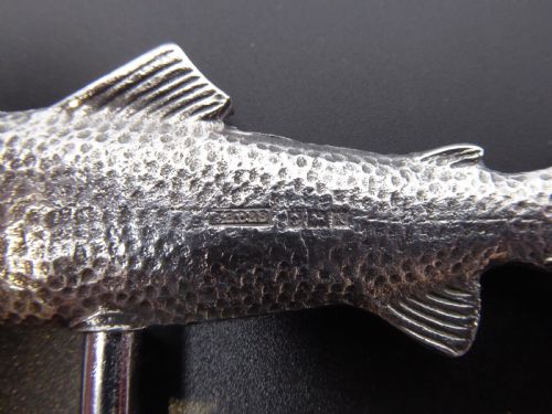 SOLID SILVER FISH CORK SCREW - ADDITIONAL PHOTO 4