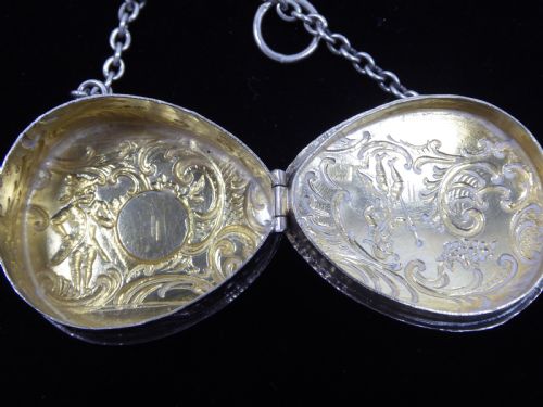 STUNNING SOLID SILVER PILL BOX - ADDITIONAL PHOTO 5