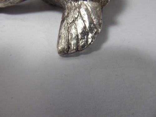 SOLID SILVER GERMAN HEN FIGURE - ADDITIONAL PHOTO 2