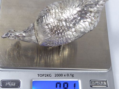 SOLID SILVER GERMAN PEPPER POT IMPORTED - ADDITIONAL PHOTO 1