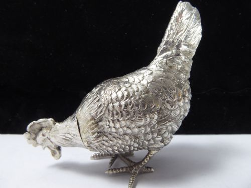 solid silver german pepper pot imported - CATEGORY: ANTIQUE SILVER - DATED 1900