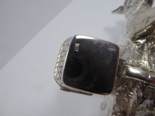EXTREMELY RARE SOLID SILVER MODEL OF A DONKEY - ADDITIONAL PHOTO 10